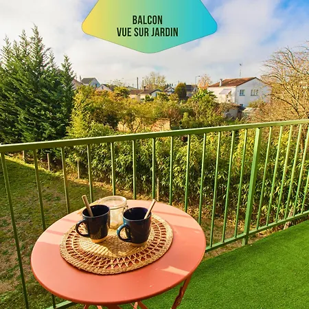 Appartement Le Pic'vert - Escapade Solo Ou Duo - Hopital A 400m - Parking Gratuit - Gare & Centre Historique 15min A Pied - Clim - Balcon Au Calme Bergerac