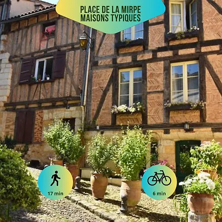 Le Pic'Vert - Escapade Solo Ou Duo - Hopital A 400M - Parking Gratuit - Gare & Centre Historique 15Min A Pied - Clim - Balcon Au Calme ベルジュラック