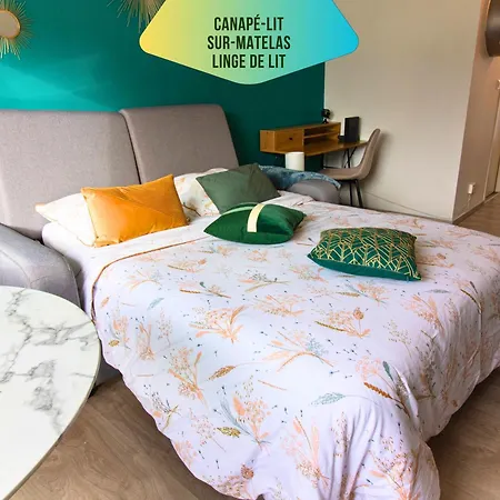 Le Pic'vert - Escapade Solo Ou Duo - Hopital A 400m - Parking Gratuit - Gare & Centre Historique 15min A Pied - Clim - Balcon Au Calme Appartement Bergerac