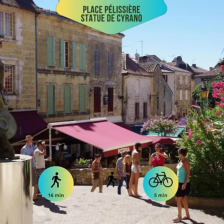 Le Pic'vert - Escapade Solo Ou Duo - Hopital A 400m - Parking Gratuit - Gare & Centre Historique 15min A Pied - Clim - Balcon Au Calme Bergerac