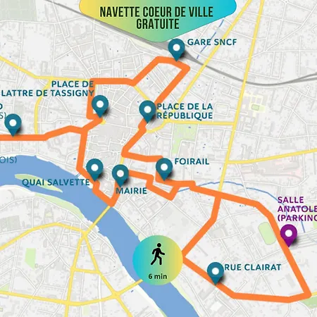 Le Pic'vert - Free Parking - 400m Hospital - 15min Train Station & Historic Center - Air Conditionner - Calm & Cosy Apartment Bergerac